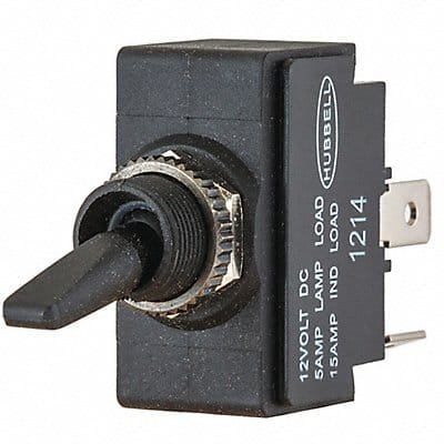 Lighted Toggle Switch SPST 1/4 in.