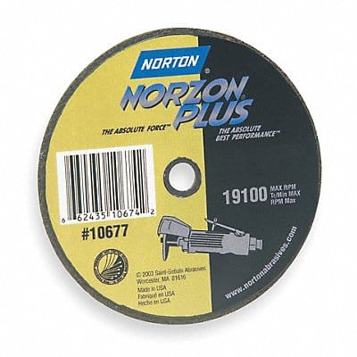 CutOff Wheel NorZon Plus 4 x.062 x3/8