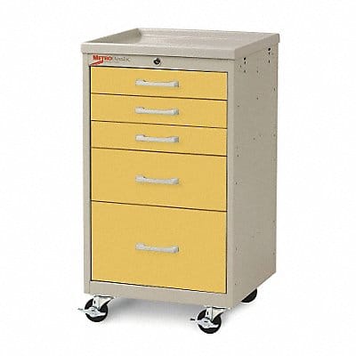 Compact Cart Steel/Polymer Taupe/Yellow