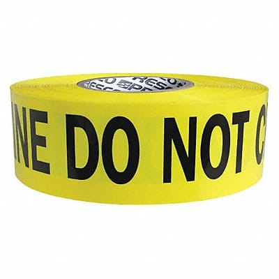 Barricade Tape Yellow 1 000 ft L 3 in