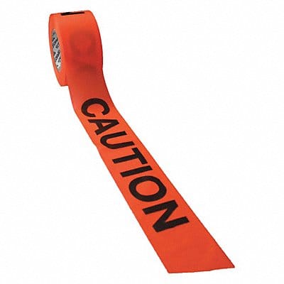 Barricade Tape  Orange 500 ft L 3 in