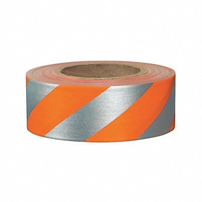 Flaging Tape Ornge/Slvr 150 ft 1 3/16 in