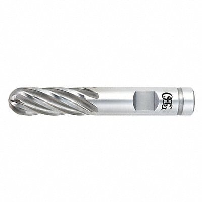 Ball End Mill Single End 5/8 Pwd Metal