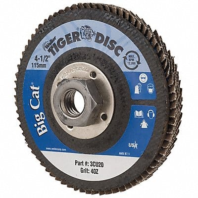 H7340 Fiber Disc 4 1/2 in Dia 5/8in Arbor