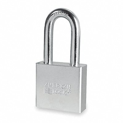 Keyed Padlock 3/4 in Rectangle Silver