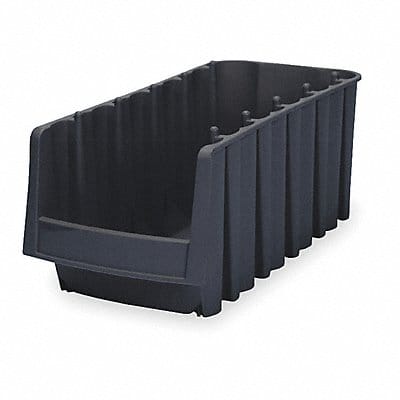 Stack and Nest Bin Black Solid Polymer