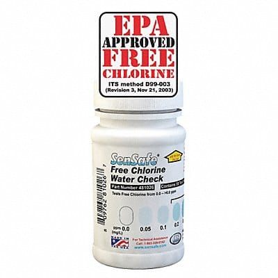 Test 0 to 6 ppm EPA Free Chl PK50