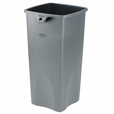 Trash Can Square 23 gal Gray