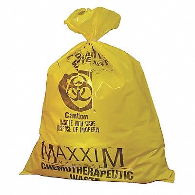 Chemo Waste Bags 14 gal Yellow PK100