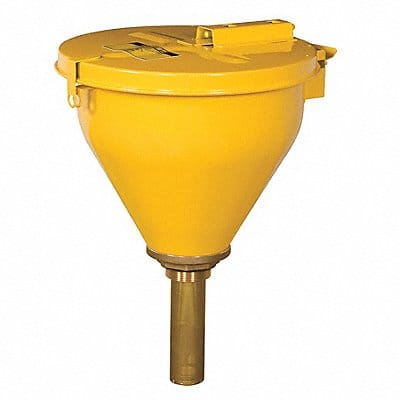 SelfClosingFunnel Yellow GalvStl NPS/NPT