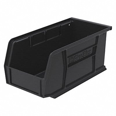 F8657 Hang and Stack Bin Black Plastic 5 in