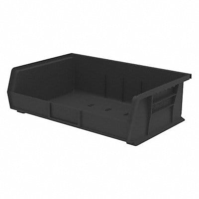 F8695 Hang and Stack Bin Black Plastic 5 in