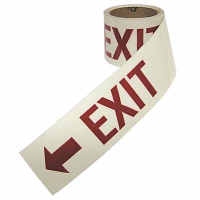 Floor Tape Red/White 3 inx15 ft Roll