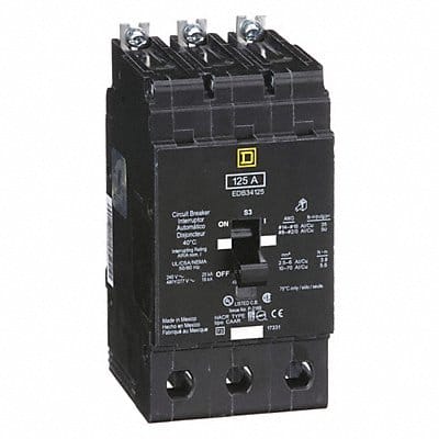 Circuit Breaker 125A Bolt On 277/480V 3P