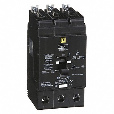 Circuit Breaker 15A Bolt On 277/480V 3P