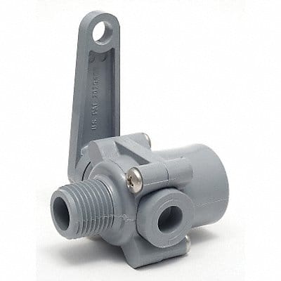 PVC Ball Valve Inline FNPT x MNPT 1/2 in