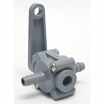 PVC Ball Valve Inline Barb x Barb 1/2 in