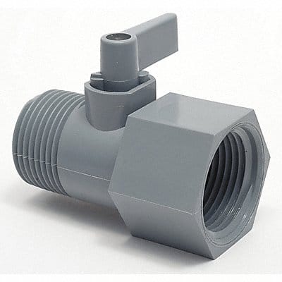 PVC Ball Valve Inline FNPT x MNPT 3/4