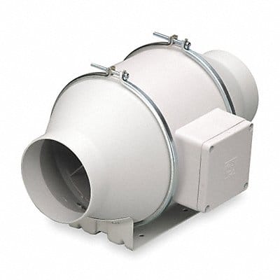 Plastic 9 D 5.6 H 5.6 W Inline Duct Fan