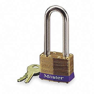 Keyed Padlock 3/4 in Rectangle Silver