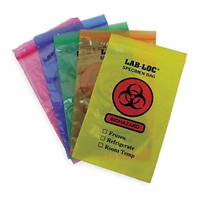 Biohazard Bag 9 in L 6 in W CLR PK1000