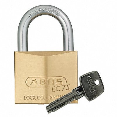 Keyed Padlock 5/8 in Square Gold