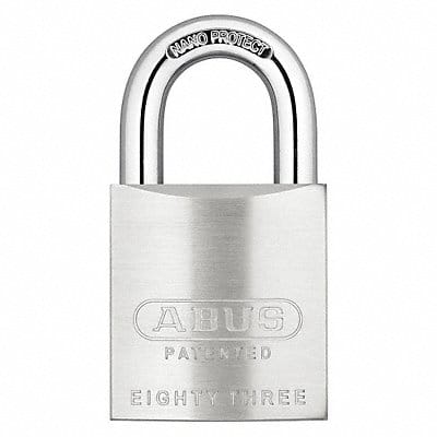 Keyed Padlock 59/64 in Rectangle Silver