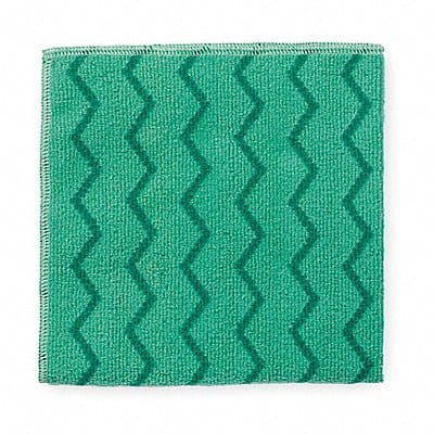 Microfiber Cloth 16 x 16 Green PK12