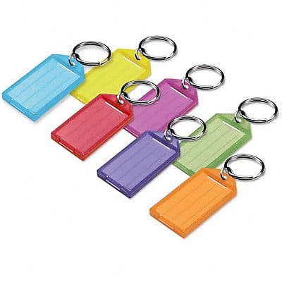 ID Key Tags with Flap Assorted PK10