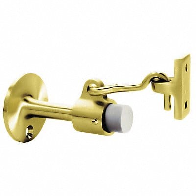 Hook-Style Door Holder 2-1/4In Pol Brass