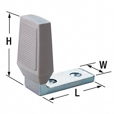 Angle Door Stop Floor Mount Zinc-Plated