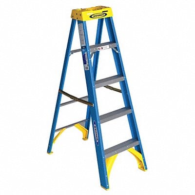 Stepladder Fiberglass 5 ft H 250 lb Cap