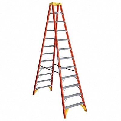 Twin Stepladder Fiberglass IA 12ft T6200