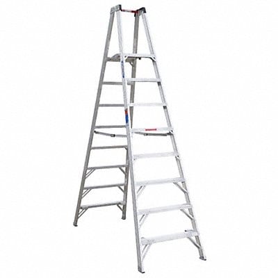 Twin Platform Stepladder 8 ft Alum 300lb