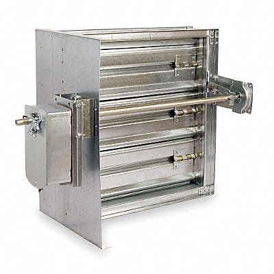 Square Smoke Damper 24V 9-3/4 in W