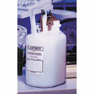 Disposal Can 1 gal White Polyethylene