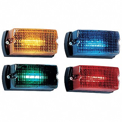 Warning Light LED Blue Surf Rect 5 L