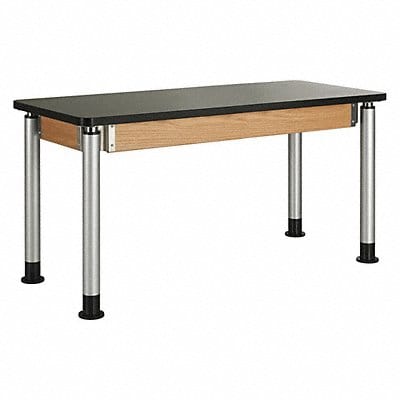 Adjustable Table Black/Oak 24 D