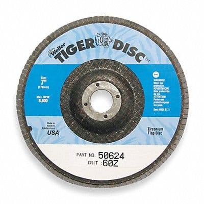 H7355 Fiber Disc 4 in Dia 5/8in Arbor 36 Grit