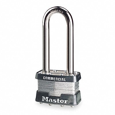 Keyed Padlock 3/4 in Rectangle Silver