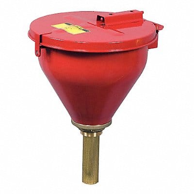 Safety Drum Funnel Red GalvStl NPS/NPT