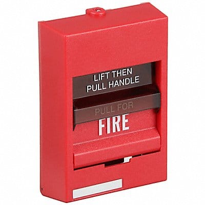 Fire Alarm Pull Station Red 3-5/8 D