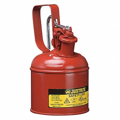 Type I Safety Can 1/4 gal Red 8-1/4In H