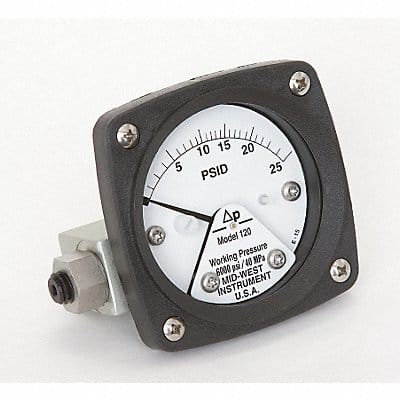 Pressure Gauge 0 to 25 psi