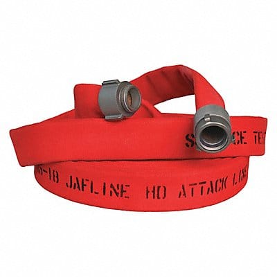 Fire Hose 100 ft Red Polyester