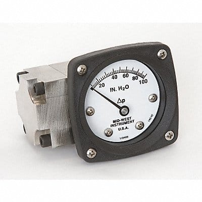 D0757 Pressure Gauge 0 to 100 In H2O