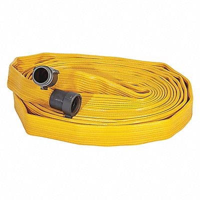 Fire Hose 100 ft Yellow Rubber