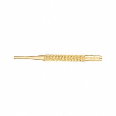 Brass Drive Pin Punch 1/8 In Tip 4 In L