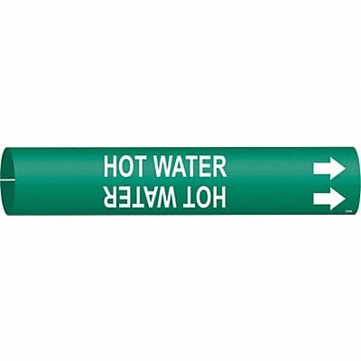 Pipe Marker Hot Water 7/8 in H 7/8 in W