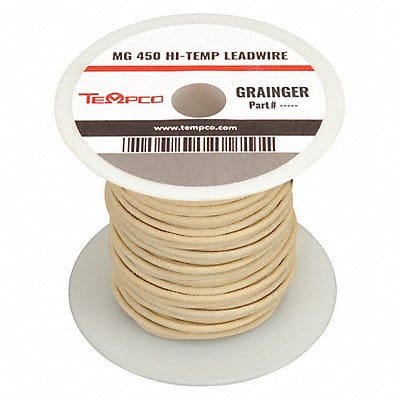 High Temp Lead Wire 12AWG 250ft Natural